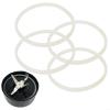 LatoYard Rubber Seal Ring for 250W Mixer, 8.5cm Replacement Seal for Juicers, White (4 Pack) view 3