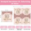 GoldRock 24 Pack Napkins 10th Birthday Girl view 2
