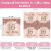 GoldRock 24 Pack Napkins Sweet 16 view 2