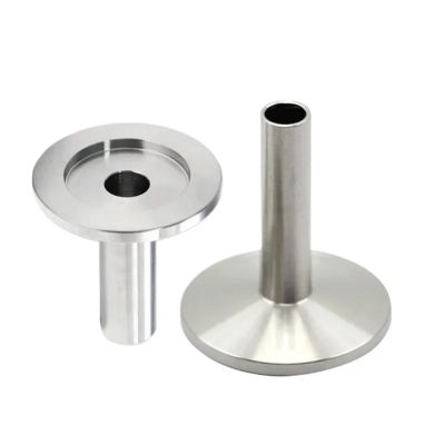 1 x 1/8", 1/4", 3/8", 1/2", 3, 6, 8, 10 mm Tube x KF16/25/40/50 Sleeve Vacuum Clamp VCR Fitting, SUS304 Stainless Steel Sanitary Brewing & Winemaking Kit (KF16, 3 mm)