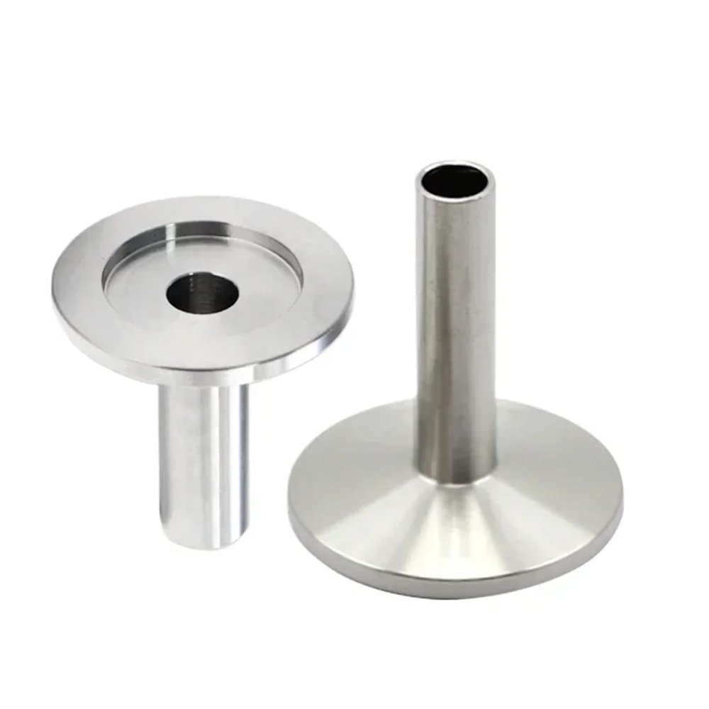 1 x 1/8", 1/4", 3/8", 1/2", 3, 6, 8, 10 mm Tube x KF16/25/40/50 Sleeve Vacuum Clamp VCR Fitting, SUS304 Stainless Steel Sanitary Brewing & Winemaking Kit (KF16, 3 mm)