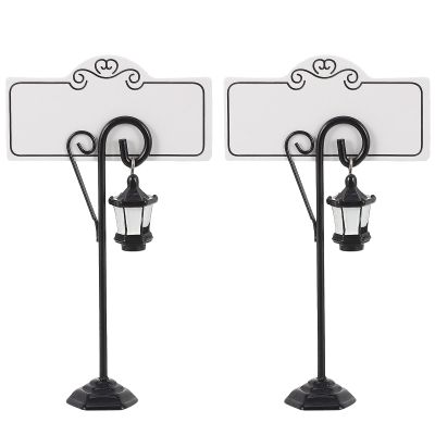 ELEOUTI 2-Pack Elegant Table Card Holders