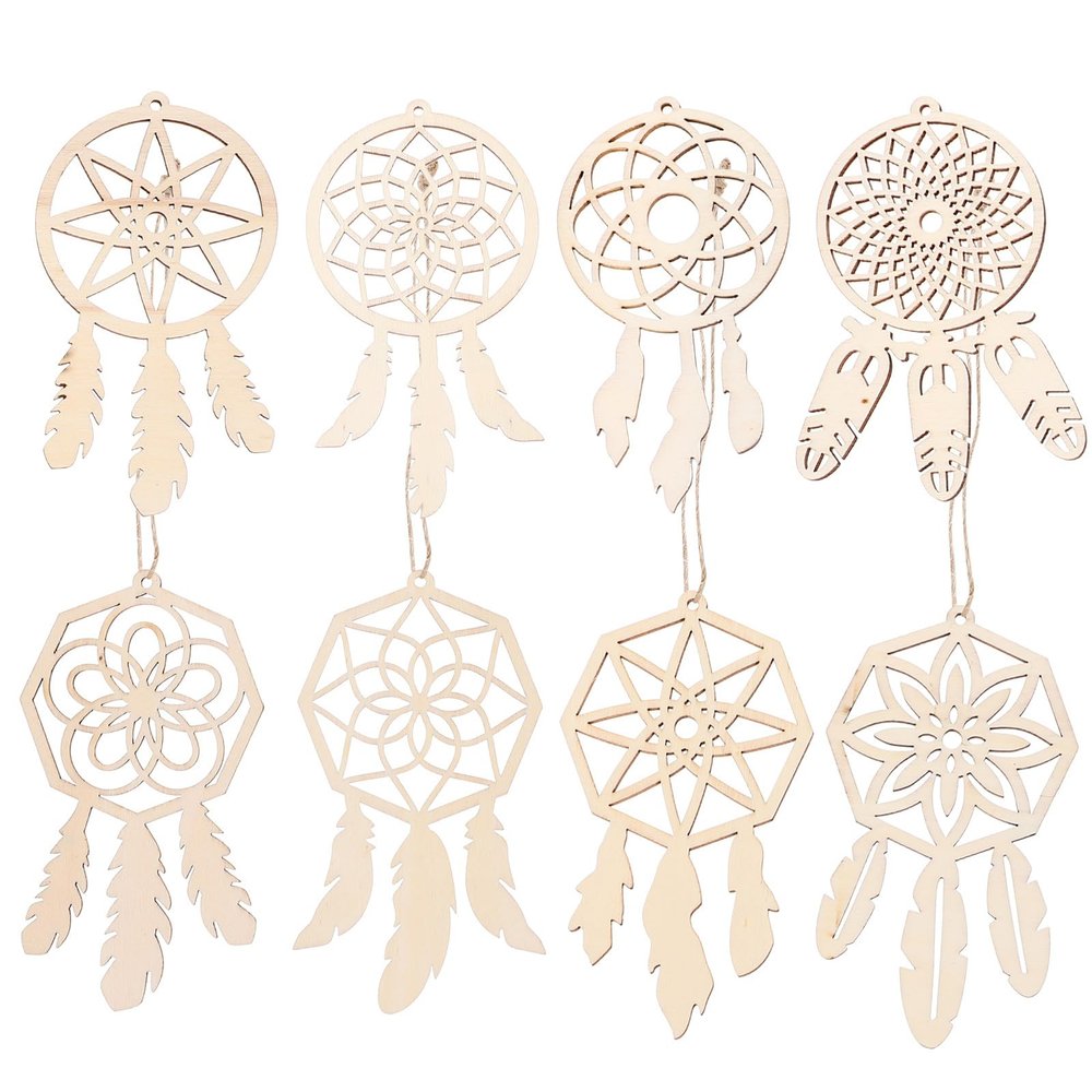 LAPYAPPE 8-Piece Dreamcatcher Set with Macrame
