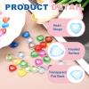 QUARKZMAN 50 Pcs Acrylic Heart Rhinestones 12mm view 3