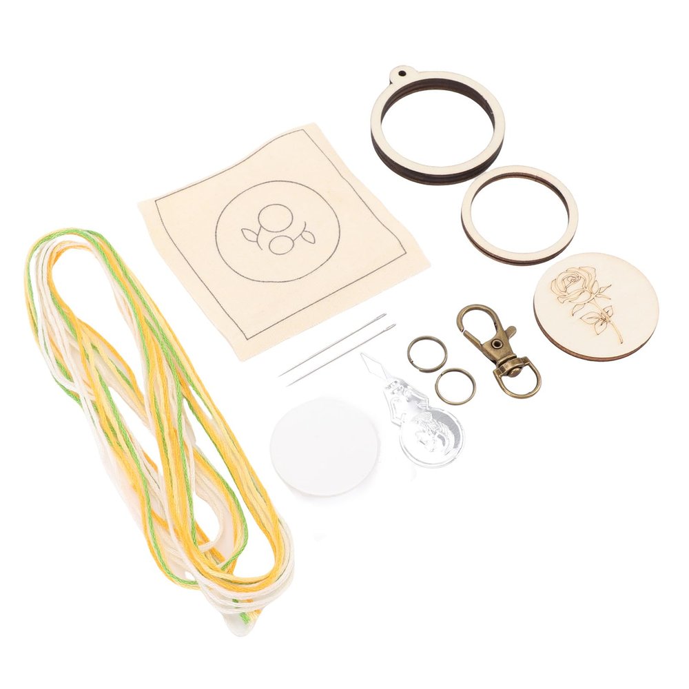 TOPINCN Embroidery Keychain Set
