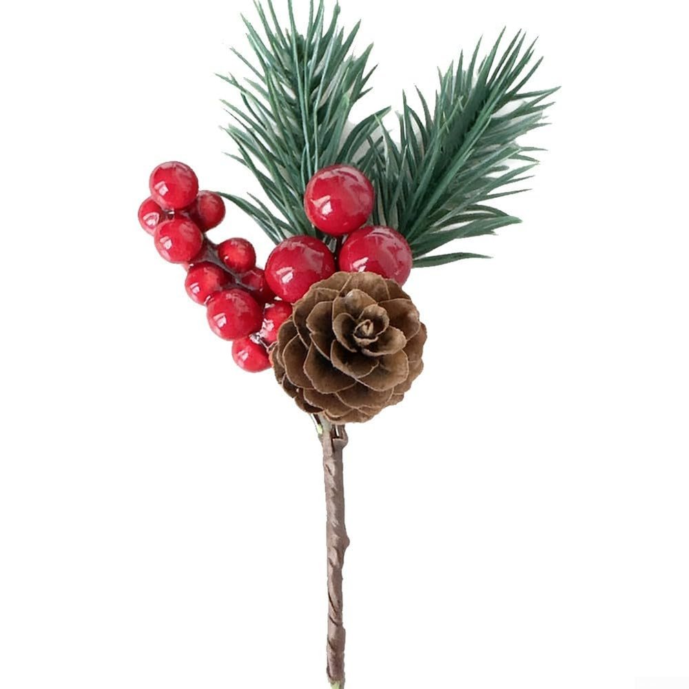 Valixirant Christmas Red with Artificial Craft Branches