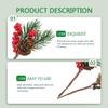 Valixirant Christmas Red with Artificial Craft Branches view 3