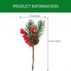 Valixirant Christmas Red with Artificial Craft Branches view 4