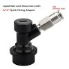1 x Ball Lock Set, Homebrew Beer Keg Disconnects with Barbed Liquid/Gas Posts and Swivel Nuts, Winemaking Set (Chocolate) view 2