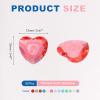 QUARKZMAN 50 Pcs Acrylic Heart Rhinestones 12mm view 2