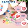 QUARKZMAN 50 Pcs Acrylic Heart Rhinestones 12mm view 3