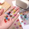 QUARKZMAN 50 Pcs Acrylic Heart Rhinestones 12mm view 4