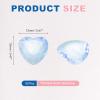 QUARKZMAN 50 Pcs Acrylic Heart Rhinestones 12mm Clear view 2