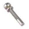 YUSSEQDD Heavy-Duty Spring-Loaded Latch Bolt, 4 x 1 cm view 2
