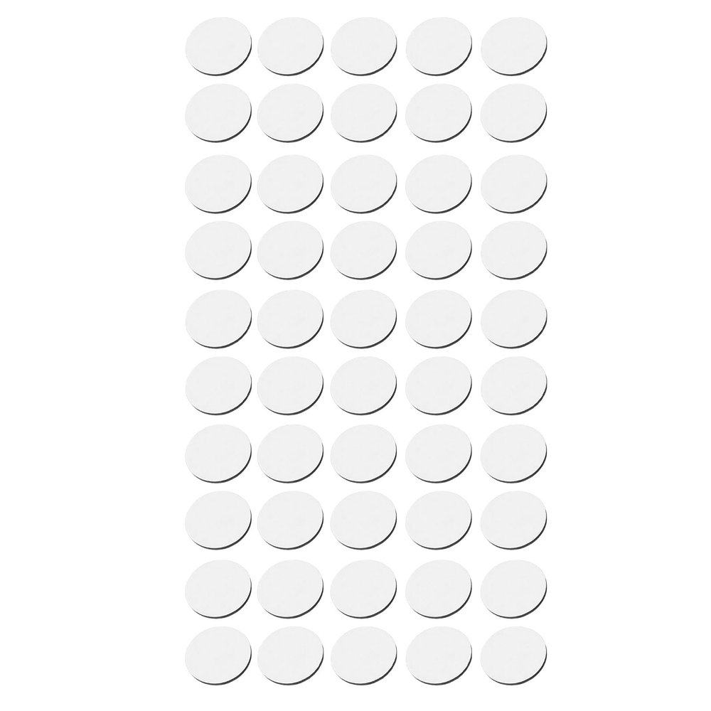 PolyGen Sound-Dampening Feet with Double-Sided Adhesive for Resonance Reduction, 50-Pack, 50 mm x 3 mm Speaker Isolation Pads