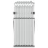 WGYHOME Firewood Rack, Galvanized Steel, Silver, 180 x 45 x 100 cm, Weather-Resistant, with Wall Mounting view 3