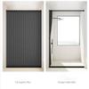 Foldable Shower Curtain Without Drilling, Mold-Resistant, Waterproof/Washable, Durable, Easy to Remove, Gray, W140 × H180 cm view 4