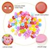 KAHZOR 100-Piece Cartoon Colorful Button Set view 3