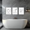 Cunegra 3-Piece Funny Bathroom Art view 2