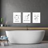 Cunegra 3-Piece Funny Bathroom Art view 4