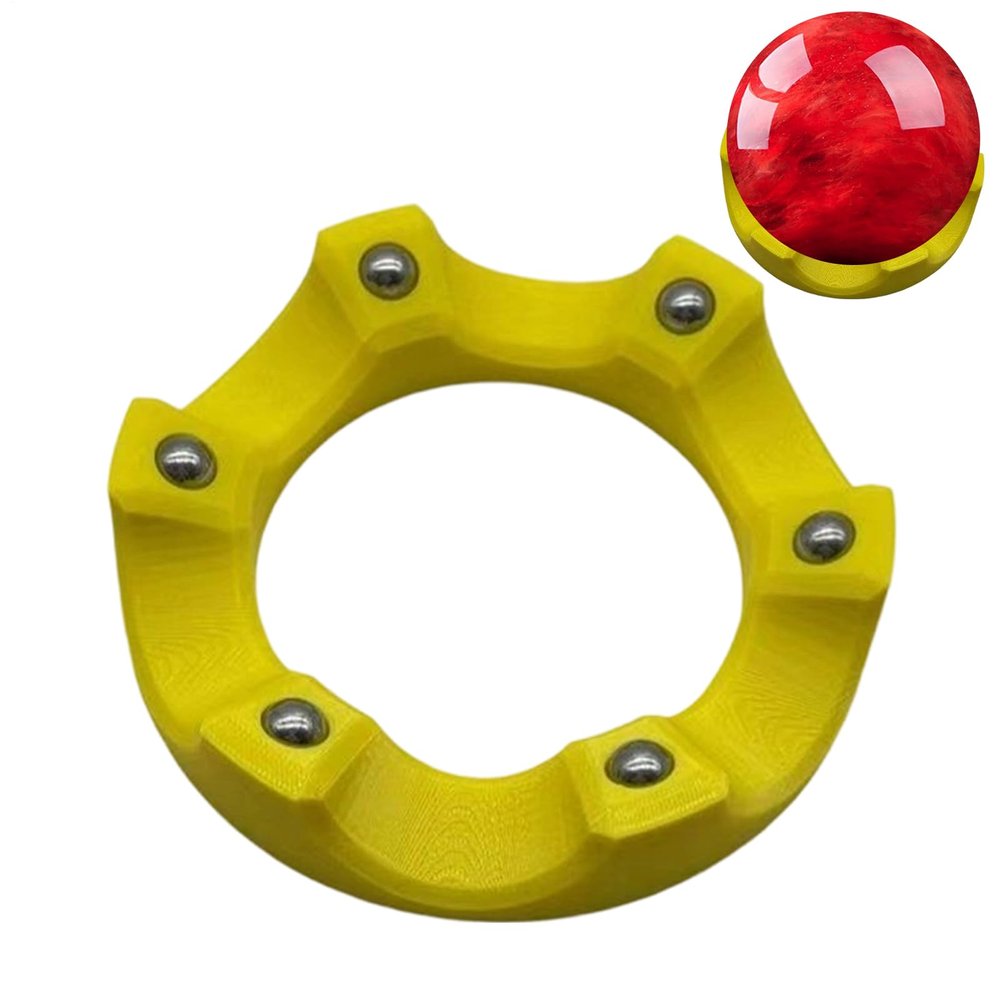 Red Bowling Ball Spinner, Rotating Multi-Angle Grip, Non-Slip, Universal