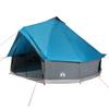 Teepee Family Tent for 6 People, Blue, Waterproof, 305 x 305 x 200 cm, with E-Port view 2
