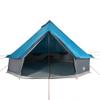 Teepee Family Tent for 6 People, Blue, Waterproof, 305 x 305 x 200 cm, with E-Port view 4