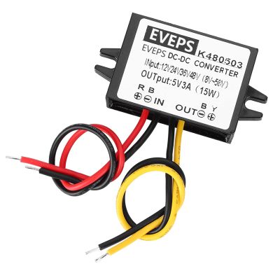 Marhynchus DC-DC Converter, Step-Down Module, 12 V to 5 V, 3 A, 96% Efficiency