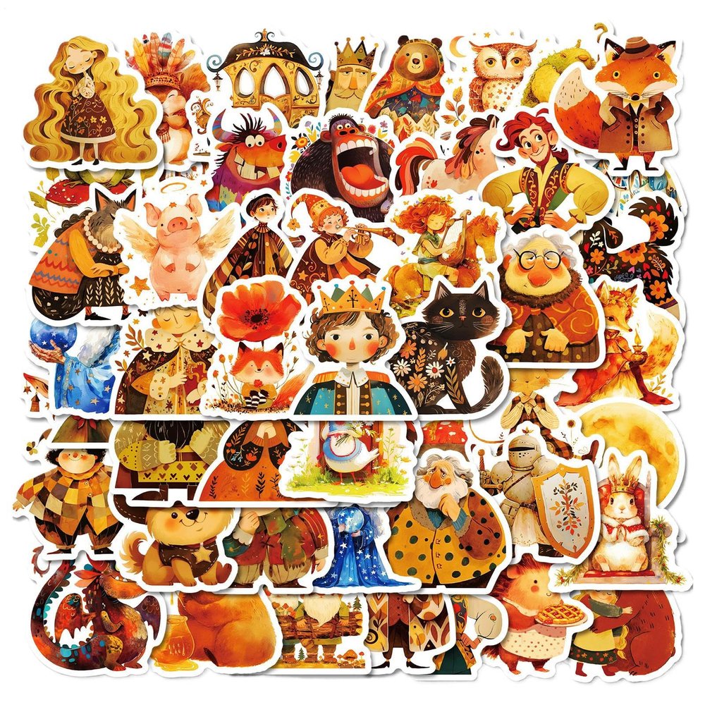 Waterproof Fairy Stickers - 50 Pieces, 5cm Each