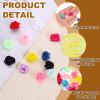 QUARKZMAN 0.6" Satin Rose Ribbons for Crafts - 50 Pack view 3