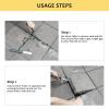 ANKROYU Professional Paver Puller Tool, Alloy Steel with Micro-Tooth Groove Scraper view 2