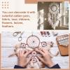 QUARKZMAN 12 Pack Dreamcatcher Rings 1.1 Inch Plastic view 4