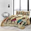 Traditional Children's Retro African Comforter, 200 x 200 cm, 4 Seasons, Brown, with 2 Pillowcases view 4