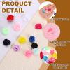 QUARKZMAN 0.6" Mini Satin Rose Bows - 50 Pack view 3