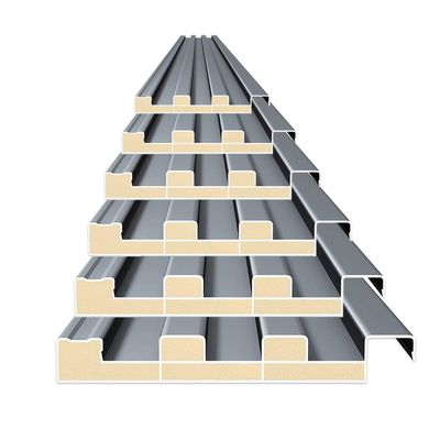 Generic Metal Roof Panels, 6-Pack, Gray, 1000 mm (39.3")