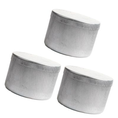 Kaeltsyn 3-Pack Aluminum Soil Sample Boxes with Lids, Laboratory-Grade