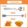 2-Piece Stainless Steel Honey Spoon Set view 2