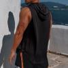 YUEYASHUX Quick-Dry Loose Hooded Sports Vest (XL) view 4
