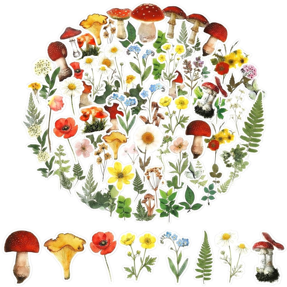 120 Transparent Scrapbooking Stickers