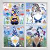Hianjoo 9 Sheets Ocean Gnome Summer Window Stickers view 3