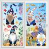 Hianjoo 9 Sheets Ocean Gnome Summer Window Stickers view 4