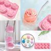Silicone Chocolate Molds, 10-Cavity Rose Flower Shape view 4