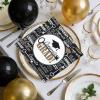 GgiAvbn Bachelor Party Napkins 40 Pack 33x33 cm, Black Gold Graduation Decor with Congrats Grad Design view 4