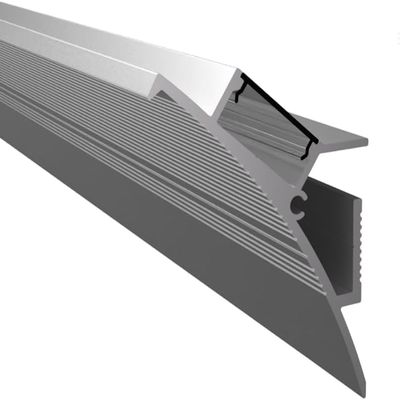 ledomec 2 m WALLE-15 LED Aluminum Wall Profile for Indirect Plaster-In Lighting, with Milky Cover