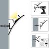 ledomec 2 m WALLE-15 LED Aluminum Wall Profile for Indirect Plaster-In Lighting, with Milky Cover view 2