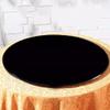 Round Black Tempered-Glass Kitchen Dining Tabletop, 8 mm, 17–40 in (98 cm/39 in) view 3