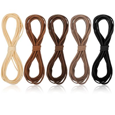5-Pack Faux Suede Leather Cords for Jewelry Making