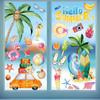 Hianjoo 4 Sheets Hello Summer Window Stickers view 1