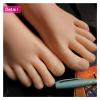 BAFEIYA Russian Female Foot Model, Life-Size Silicone Replica, TPE (Wheat, Toe Bones, Left Foot) view 4
