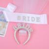 Ymxygz Satin Bride Sash view 4